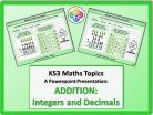 Addition: Integers and Decimals for KS3