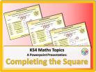 Completing the Square for KS4