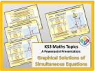 Graphical Solutions of Simultaneous Equations for KS3