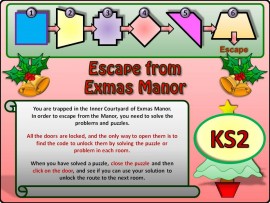 Escape from Exmas Manor KS2