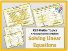 Solving Linear Equations for KS3