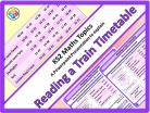 Reading a Train Timetable for KS2